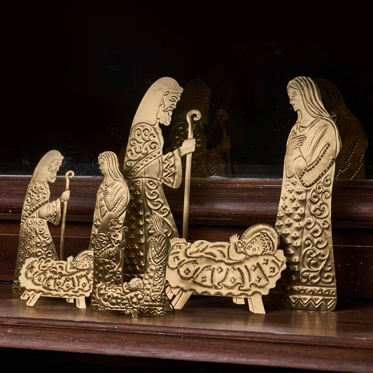 Crèche Sacra Famiglia à poser ou accrocher  - Crèche