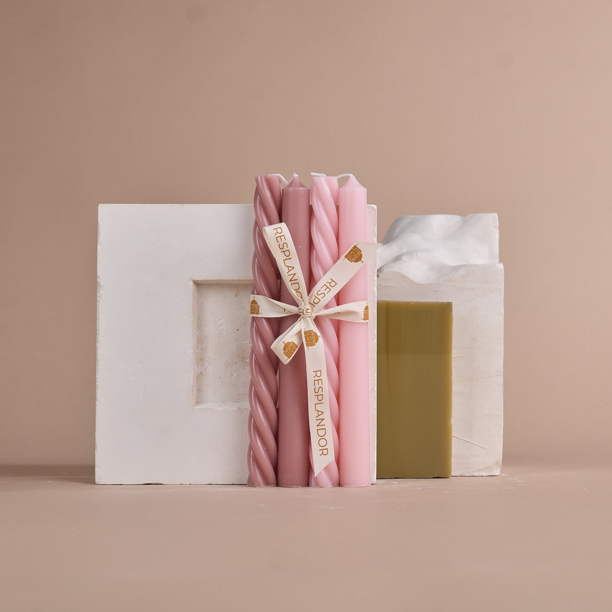 Quatre Bougies torsadées & droites  - Accessoires