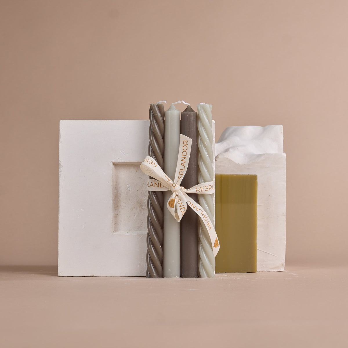 Quatre Bougies torsadées & droites  - Accessoires