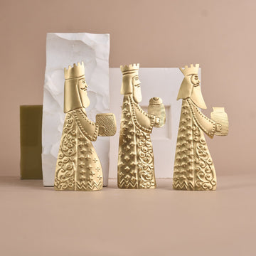 Crèche les trois mages à poser ou accrocher  - Crèche