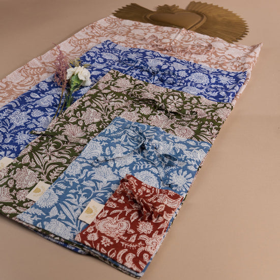 Pochette en blockprint Indien  - Accessoires